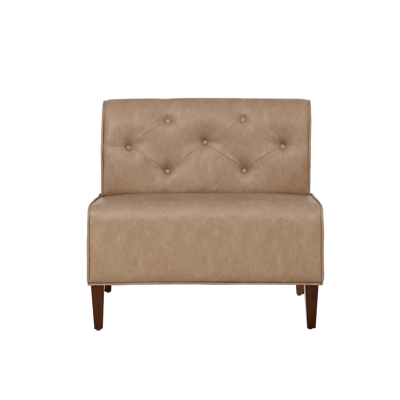 Banquette d'angle de style campagnard moderne en similicuir/tissu d'ameublement
