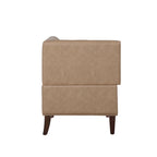 Banquette d'angle de style campagnard moderne en similicuir/tissu d'ameublement