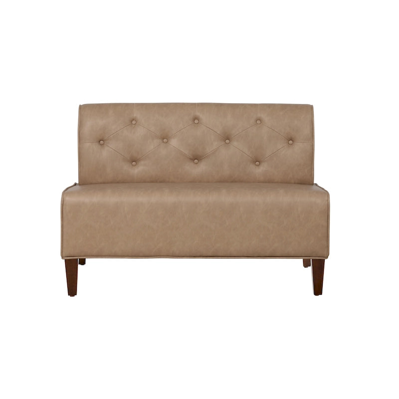 Banquette d'angle de style campagnard moderne en similicuir/tissu d'ameublement