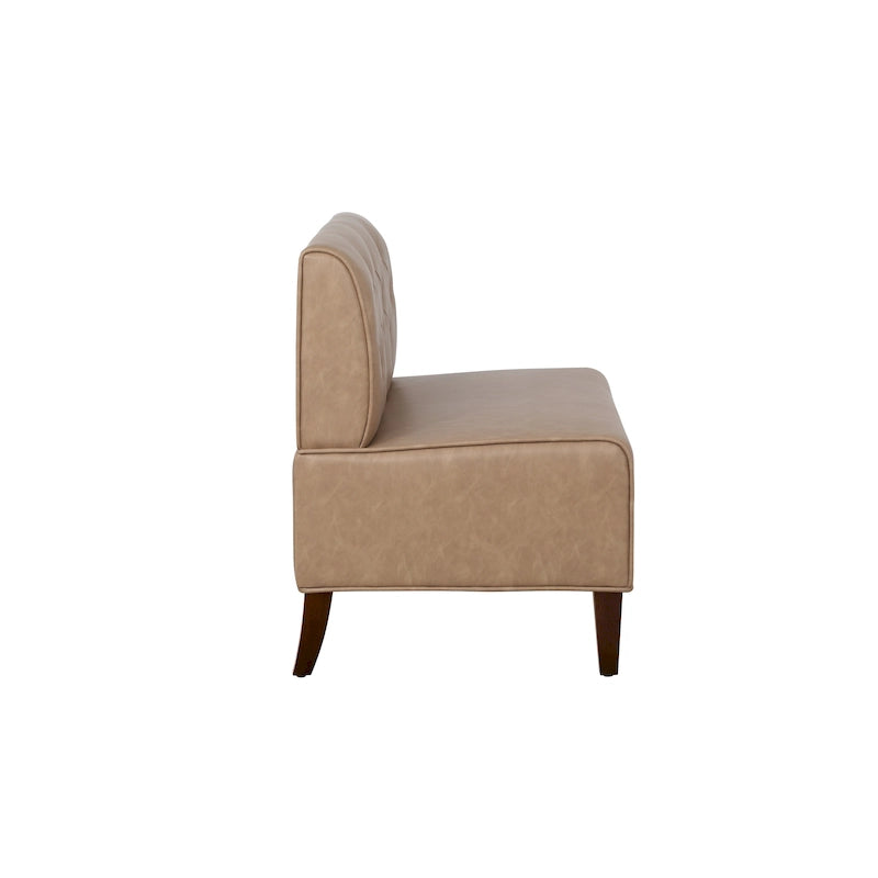 Banquette d'angle de style campagnard moderne en similicuir/tissu d'ameublement