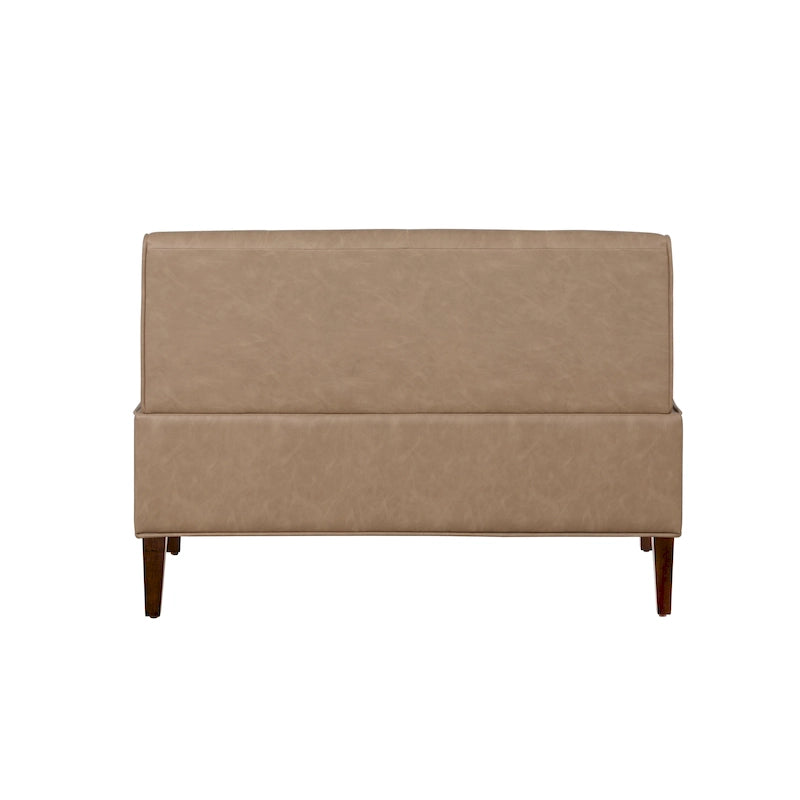 Banquette d'angle de style campagnard moderne en similicuir/tissu d'ameublement
