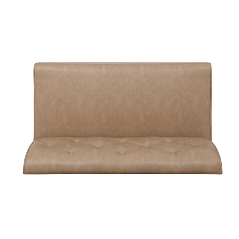Banquette d'angle de style campagnard moderne en similicuir/tissu d'ameublement
