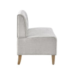 Banquette d'angle de style campagnard moderne en similicuir/tissu d'ameublement