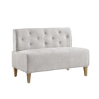 Banquette d'angle de style campagnard moderne en similicuir/tissu d'ameublement