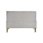 Banquette d'angle de style campagnard moderne en similicuir/tissu d'ameublement