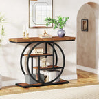 Console pour entrée, table de canapé industrielle à 4 niveaux derrière le canapé
