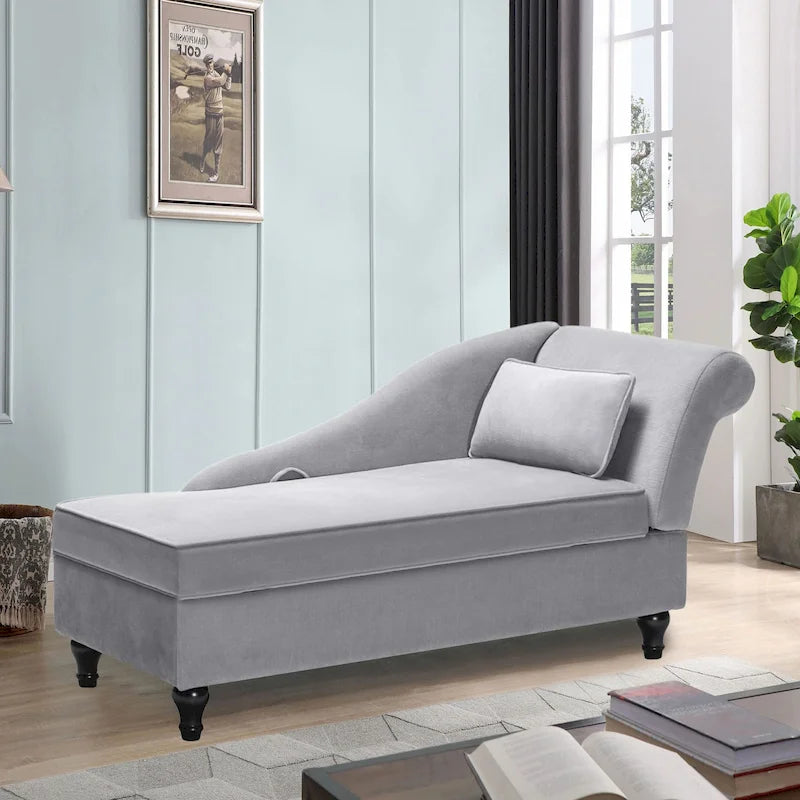 Chaise longue d'intérieur, canapé rembourré, fauteuil inclinable pour salon et chambre à coucher