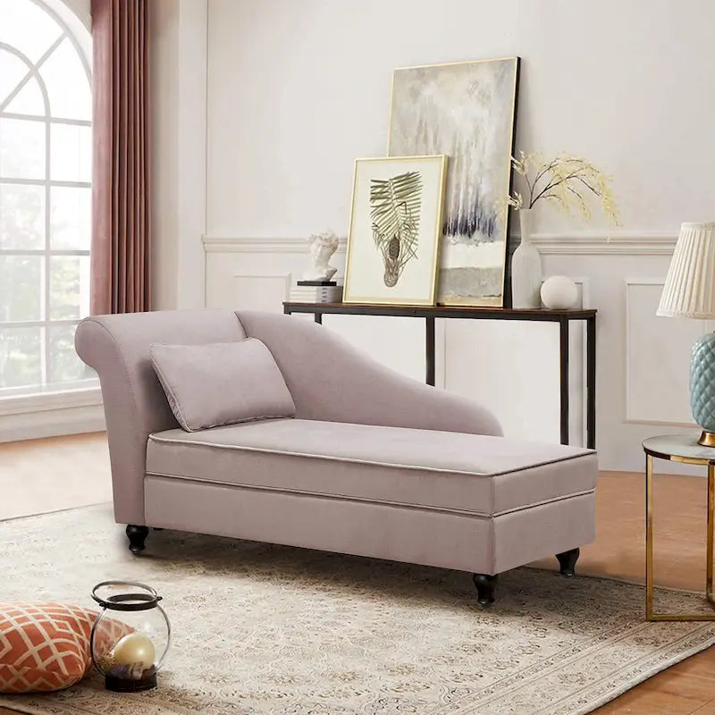 Chaise longue d'intérieur, canapé rembourré, fauteuil inclinable pour salon et chambre à coucher