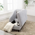 Chaise longue d'intérieur, canapé rembourré, fauteuil inclinable pour salon et chambre à coucher