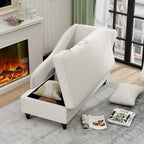 Chaise longue d'intérieur, canapé rembourré, fauteuil inclinable pour salon et chambre à coucher