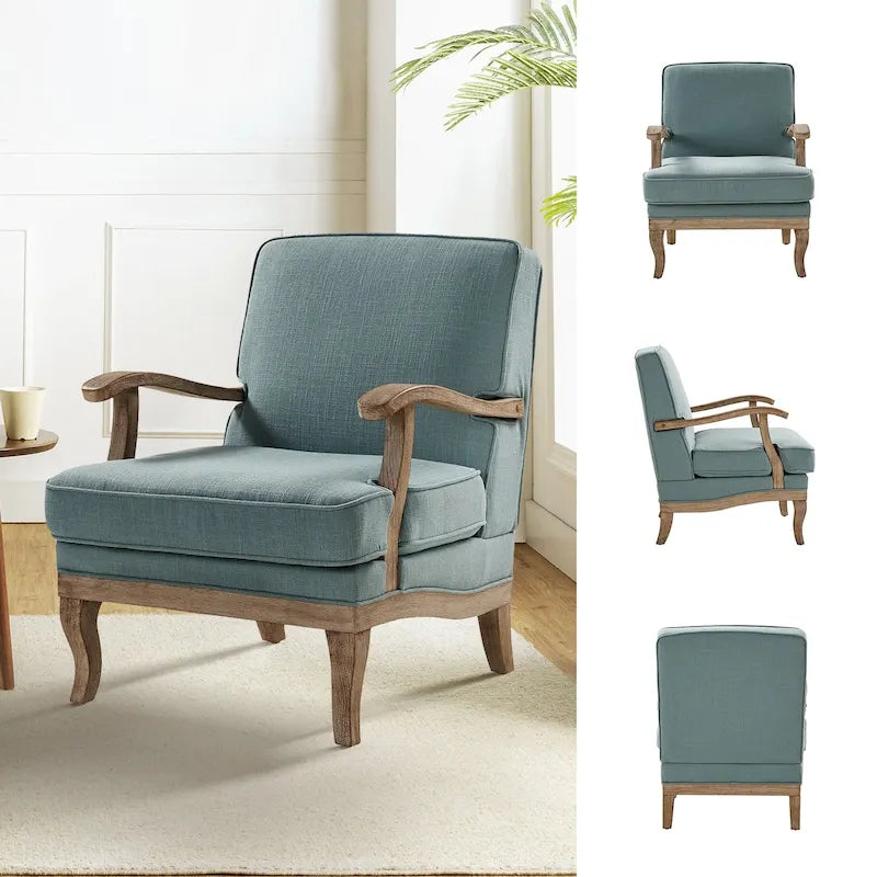 Fauteuil de Ferme en Polyester avec Dossier et Coussin Confortables