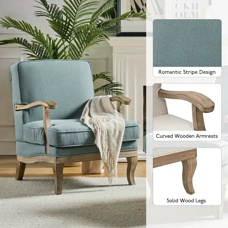 Fauteuil de Ferme en Polyester avec Dossier et Coussin Confortables