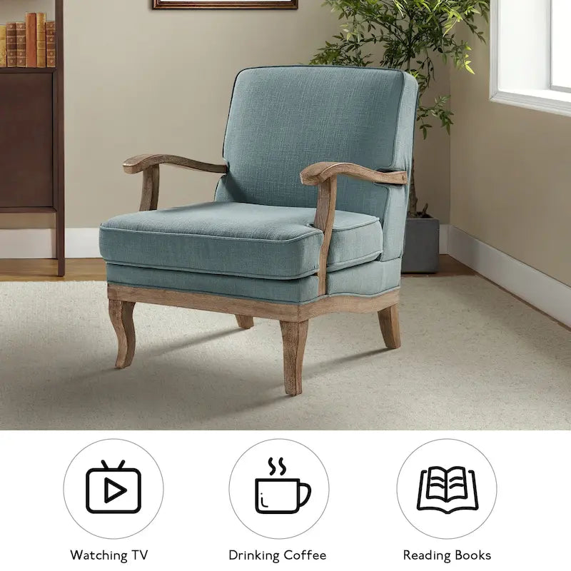 Fauteuil de Ferme en Polyester avec Dossier et Coussin Confortables