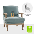 Fauteuil de Ferme en Polyester avec Dossier et Coussin Confortables