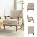 Fauteuil de Ferme en Polyester avec Dossier et Coussin Confortables