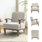 Fauteuil de Ferme en Polyester avec Dossier et Coussin Confortables