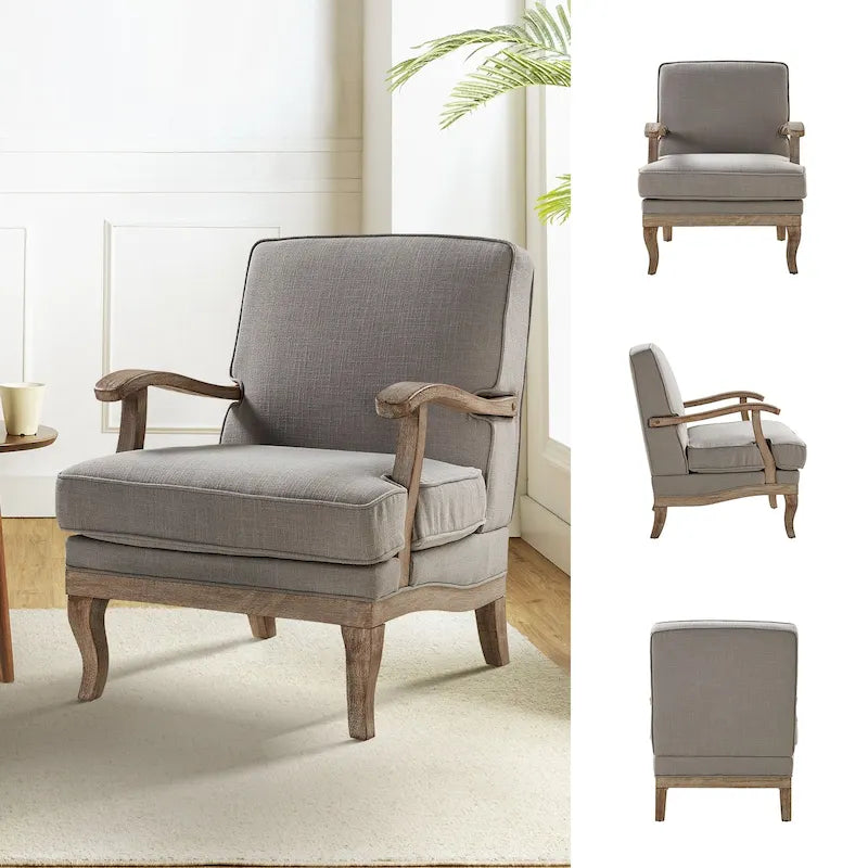 Fauteuil de Ferme en Polyester avec Dossier et Coussin Confortables