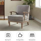 Fauteuil de Ferme en Polyester avec Dossier et Coussin Confortables