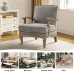 Fauteuil de Ferme en Polyester avec Dossier et Coussin Confortables