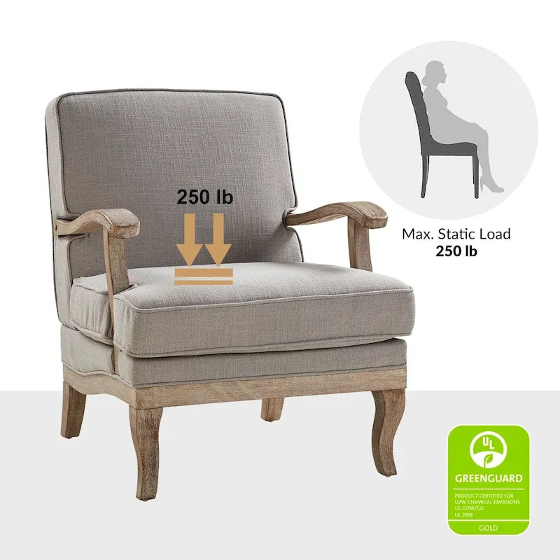 Fauteuil de Ferme en Polyester avec Dossier et Coussin Confortables