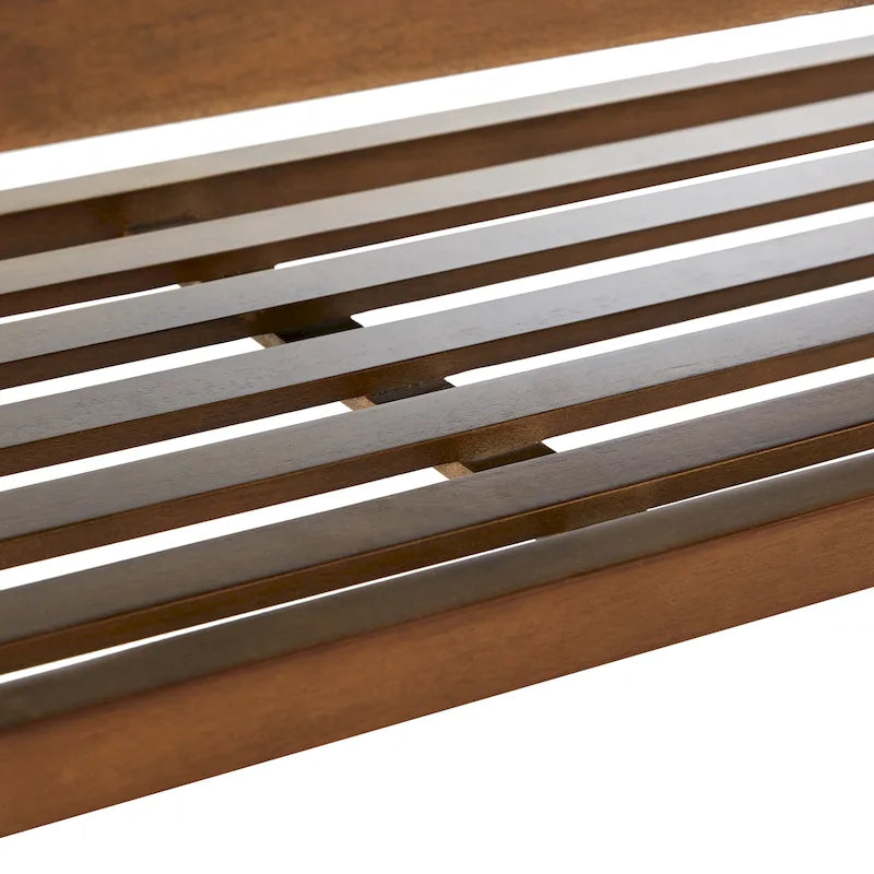 Banc à chaussures d'entrée, Banc de rangement en tissu et bois massif, Banc rembourré de 109 cm pour salon, chambres