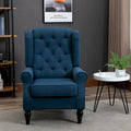 Fauteuil d'appoint capitonné avec pieds en bois