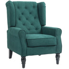 Fauteuil d'appoint capitonné avec pieds en bois