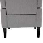 Fauteuil d'appoint capitonné avec pieds en bois