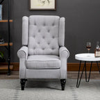 Fauteuil d'appoint capitonné avec pieds en bois