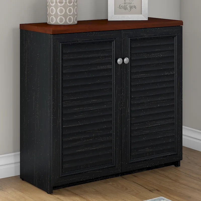 Casier avec portes et étagères - 31,73 pouces (L) x 12,76 pouces (l) x 30,71 pouces (H)