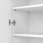 Casier avec portes et étagères - 31,73 pouces (L) x 12,76 pouces (l) x 30,71 pouces (H)