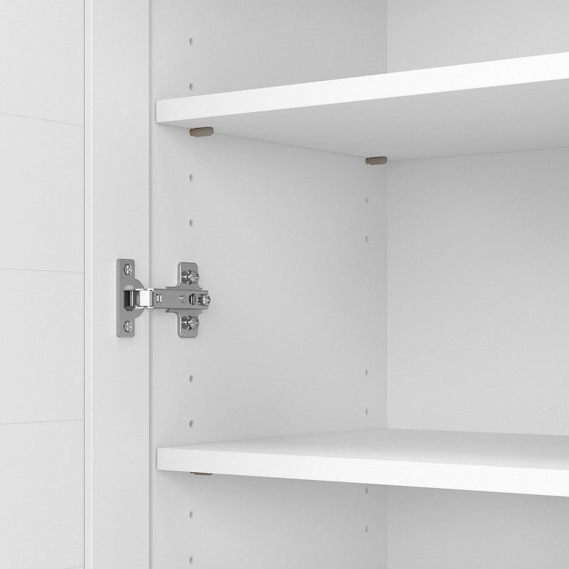 Casier avec portes et étagères - 31,73 pouces (L) x 12,76 pouces (l) x 30,71 pouces (H)