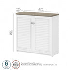 Casier avec portes et étagères - 31,73 pouces (L) x 12,76 pouces (l) x 30,71 pouces (H)