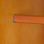 Armoire 4 portes familiale 100 % en bois massif avec poignées en métal ou en bois
