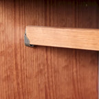 Armoire 4 portes familiale 100 % en bois massif avec poignées en métal ou en bois