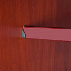 Armoire 4 portes familiale 100 % en bois massif avec poignées en métal ou en bois