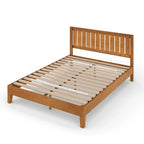 Lit plateforme en pin rustique de luxe