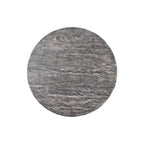 Table basse ronde en bois de manguier de 35,5 pouces avec grains subtils
