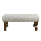 Banc capitonné avec garniture cloutée