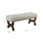 Banc capitonné avec garniture cloutée