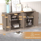 Buffet de cuisine, meuble bar à café, meuble d'appoint de rangement