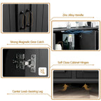 Buffet de cuisine, meuble bar à café, meuble d'appoint de rangement
