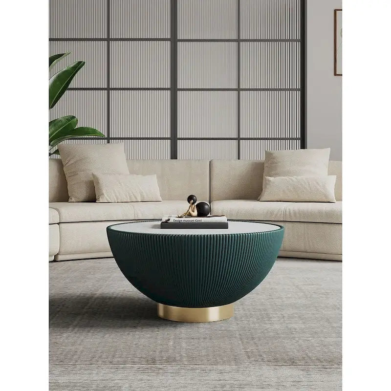 Table basse capitonnée moderne et confortable