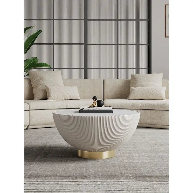 Table basse capitonnée moderne et confortable