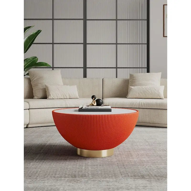 Table basse capitonnée moderne et confortable