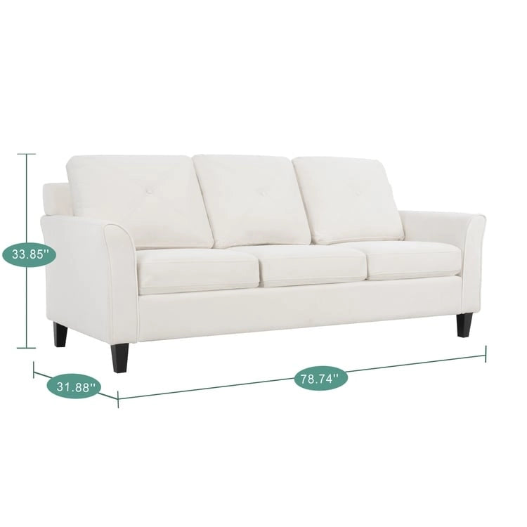Canapé capitonné Canapé moderne abordable - Canapé en microfibre pour petits espaces, salon, chambre à coucher