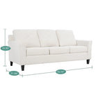 Canapé capitonné Canapé moderne abordable - Canapé en microfibre pour petits espaces, salon, chambre à coucher