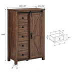 Commode de ferme à 5 tiroirs, commode, organisateur de commode