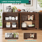 Bahut/Buffet à café à quatre portes avec rangement pour cuisine et salon