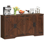 Bahut/Buffet à café à quatre portes avec rangement pour cuisine et salon